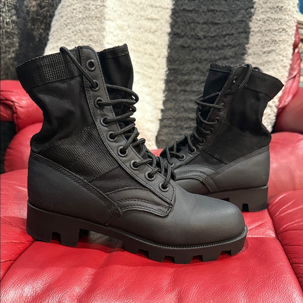 Rothco Black Lace Up Boots for Women